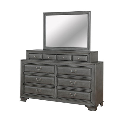 Commode double 10 tiroirs avec miroir Goldene