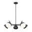 Lustre 5 lumières Trombetta en or moderne-983531529