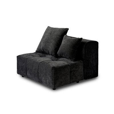 Kay Upholstered Modern Linen Fabric Armless Chair