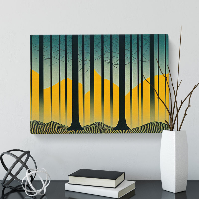 Forest Deco Vol.2 Abstract - Wrapped Canvas, 35cm H x 50cm W x 3cm D