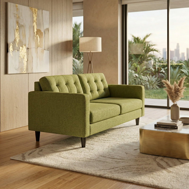 Canapé moderne et classique, causeuse, pour salon, chambre à coucher et appartement, Green