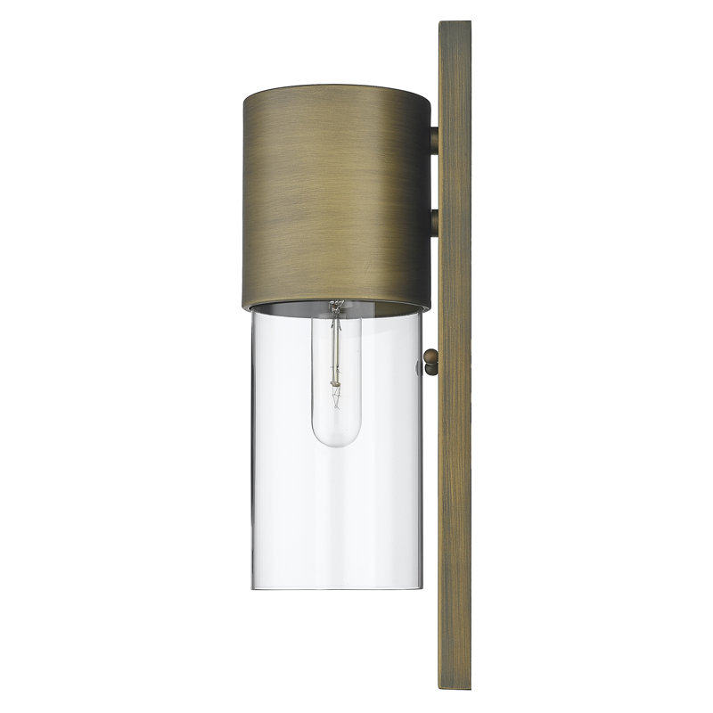 Donegal Wall Light, Raw Brass, Clear