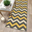 Tapis gris/jaune crocheté Weller-1323579914