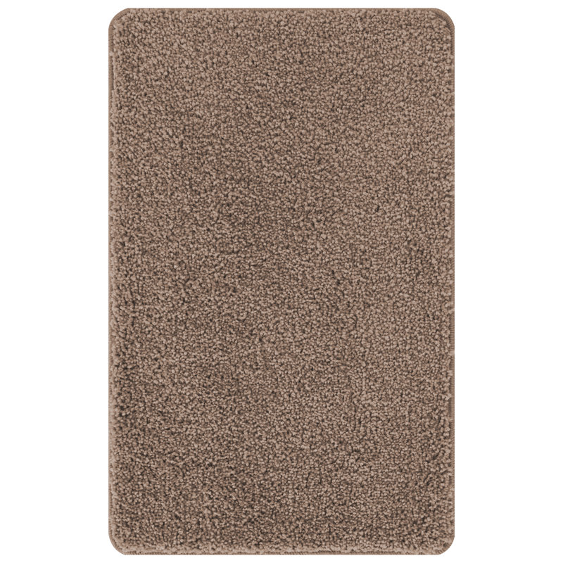 Cotton 50 X 80 Cm Water-Resistant Bath Mat Rectangular, Brown