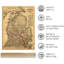 1886 Michigan Map, affiche sur papier-1400027848