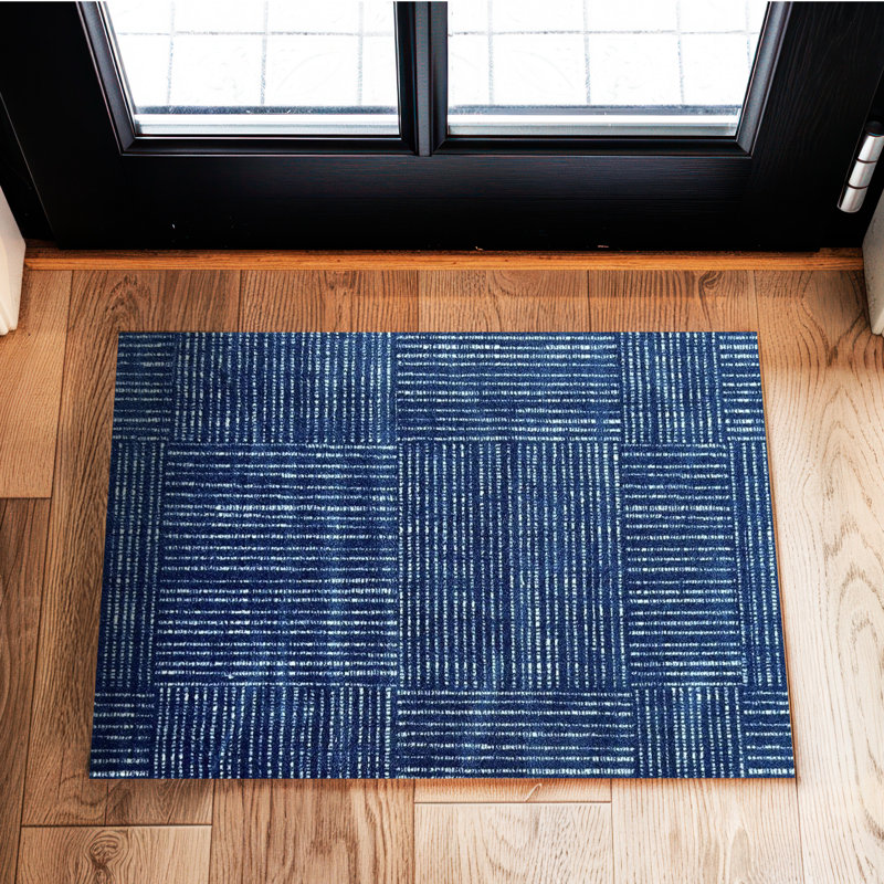 Tapis de sol en toile bleu marine, Bleu, L 20 po x L 28 po
