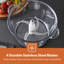 GEEPAS Mini Food Processor, 2L 500W Copper Motor 3 Speed Setting Garlic Peeler Food Chopper