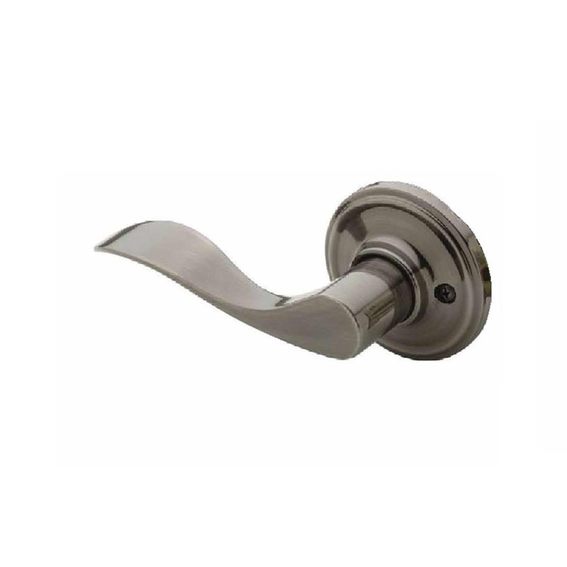 Fausse poignée de porte simple, Nickel antique, Gauche
