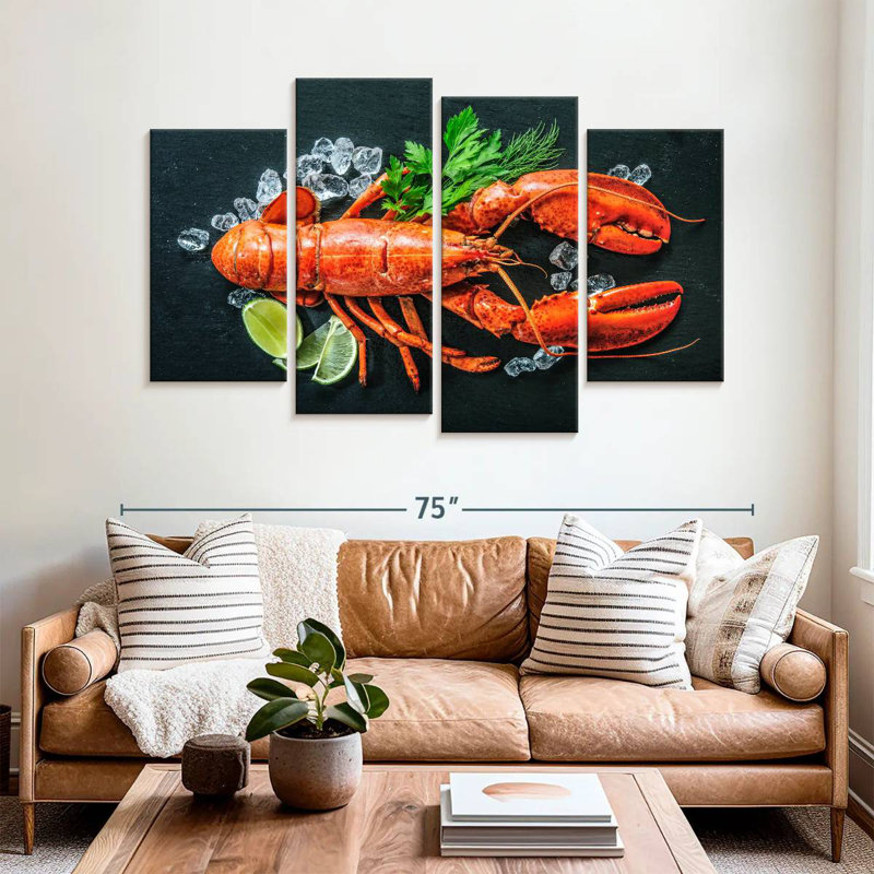 Homard rouge Yarlin, H 42 po x l 68 po