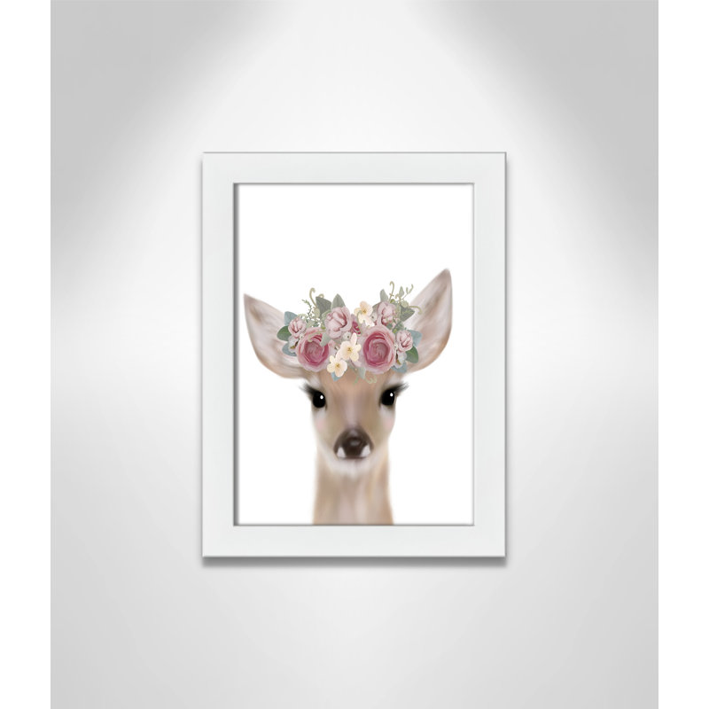 Décoration murale pour enfants, 14" H x 10" W x 0.63" D, Cadre blanc