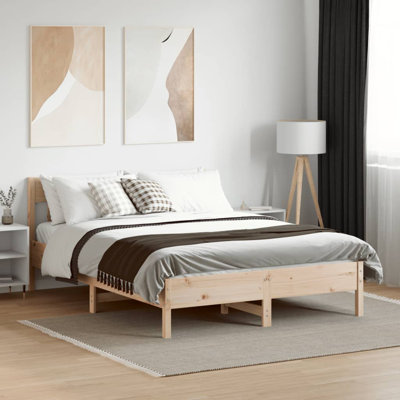 Andaleeb Solid Wood Bed
