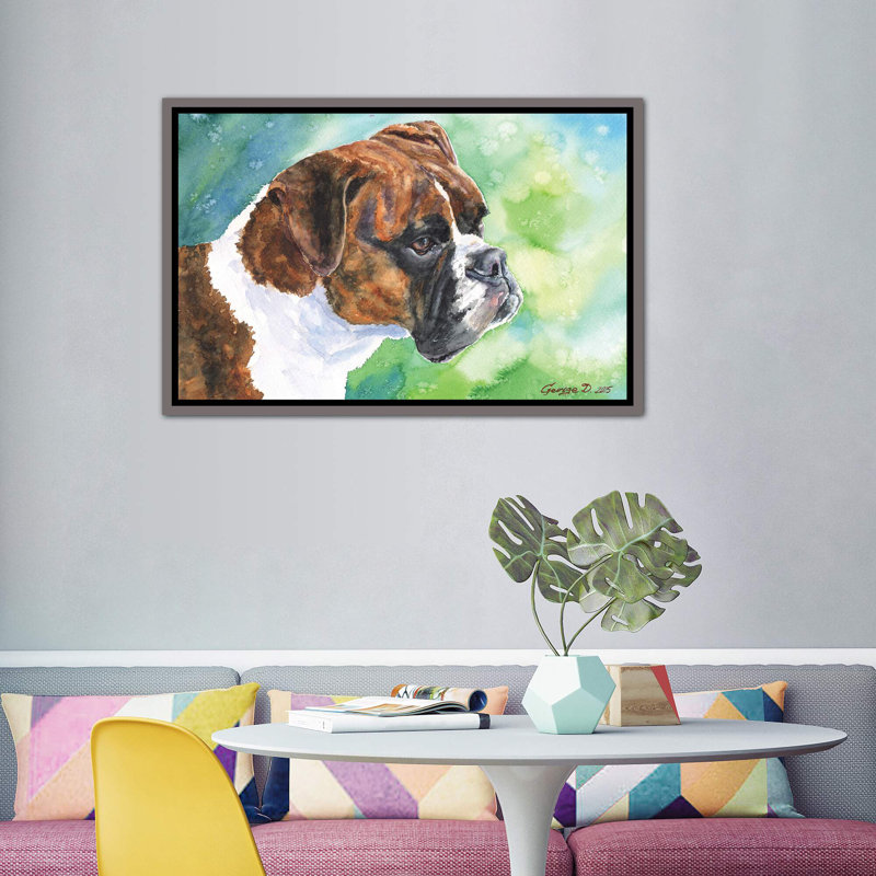 Décoration murale pour enfants Blade, H 40 po x l 60 po x 1,5 po, Toile avec cadre gris foncé rustique