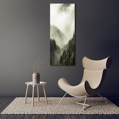 Fog Over The Forest - Wrapped Canvas Print