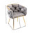 Modern Simple Velvet Chair For Bedroom - Pink Of 2 Luxury Accent , Pieces, & Living Room Decor-570044729-593452820