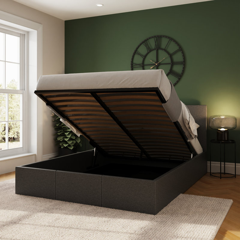 Coopersburg Upholstered Ottoman Storage Bed, Double (4'6)