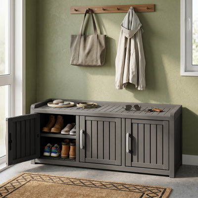 47" 3-Door Shoe Storage Cabinet
