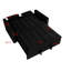 Canapé-lit convertible 3-en-1 53 po Modern Velvet-1866577575-1866577574