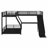 L-Shaped Bunk Bed With Loft Bed, Slide And USB Ports-92306340