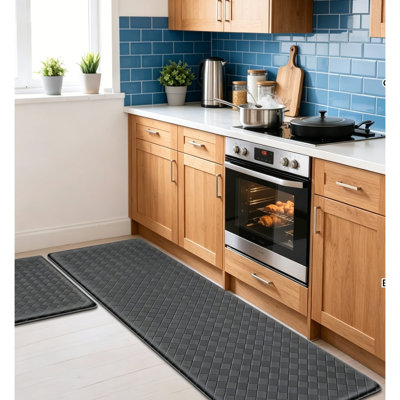 Non-Slip Waterproof Anti-Fatigue Kitchen Floor Mats 2pk