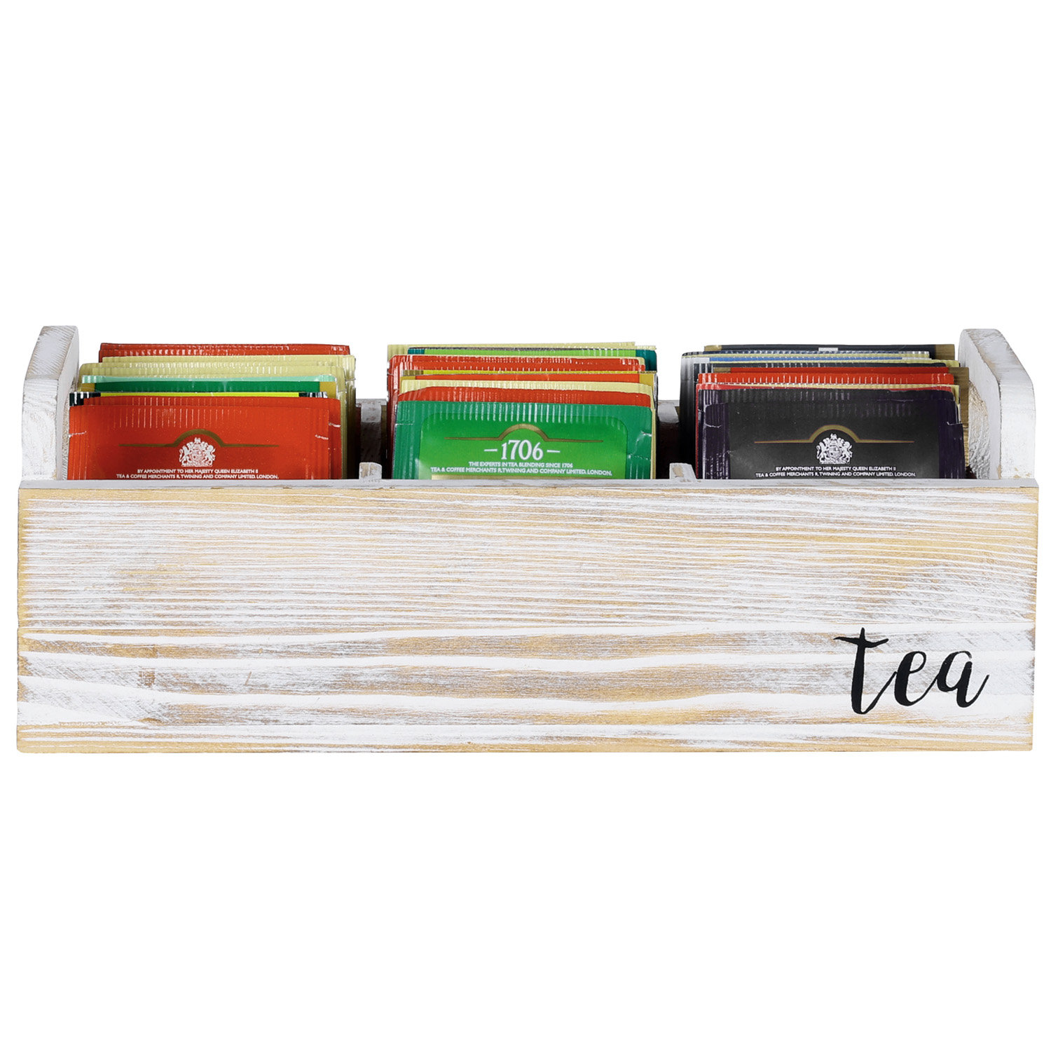 MyGift Wood Tea Box