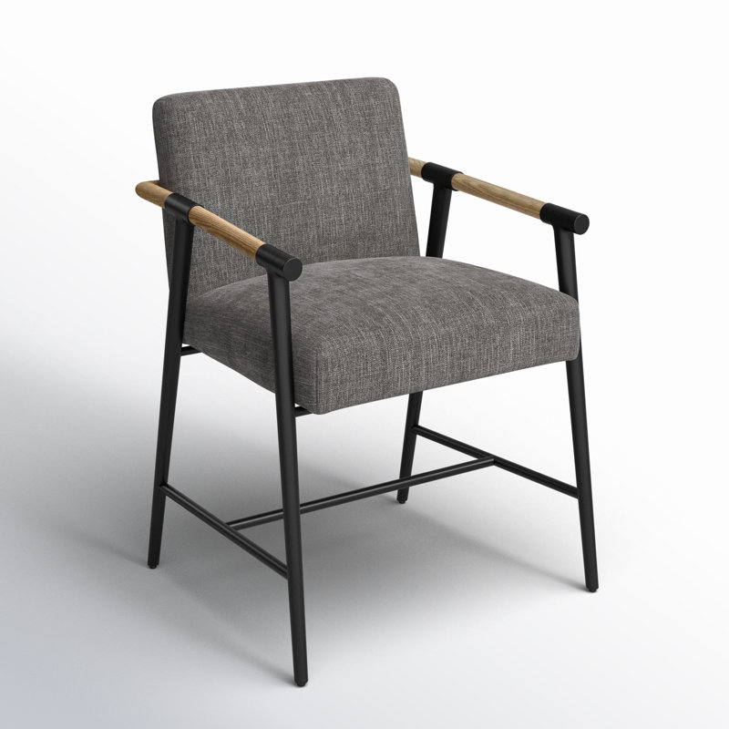 Sorine 19.7'' H Upholstered Ash Armchair, Gray
