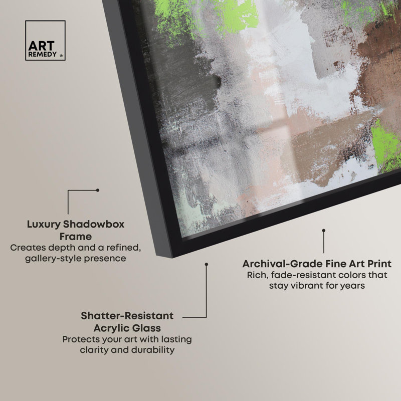 «Rebellious Mark I Modern Decor Shadowbox» par Art Remedy, H 55 po x l 37 po, Noir