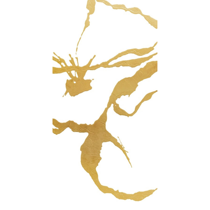 Golden Silhouette I Print by Beverly Fuller, Hand Painting