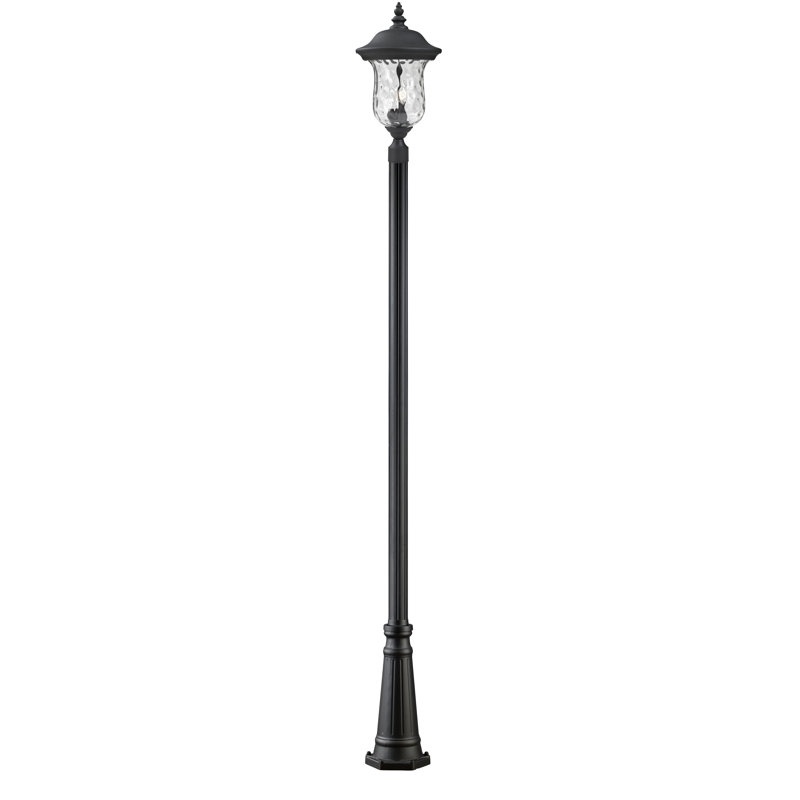 Lampadaire 3 lumières Antkeo (double), H 118,25 po x l 12,5 po, Noir