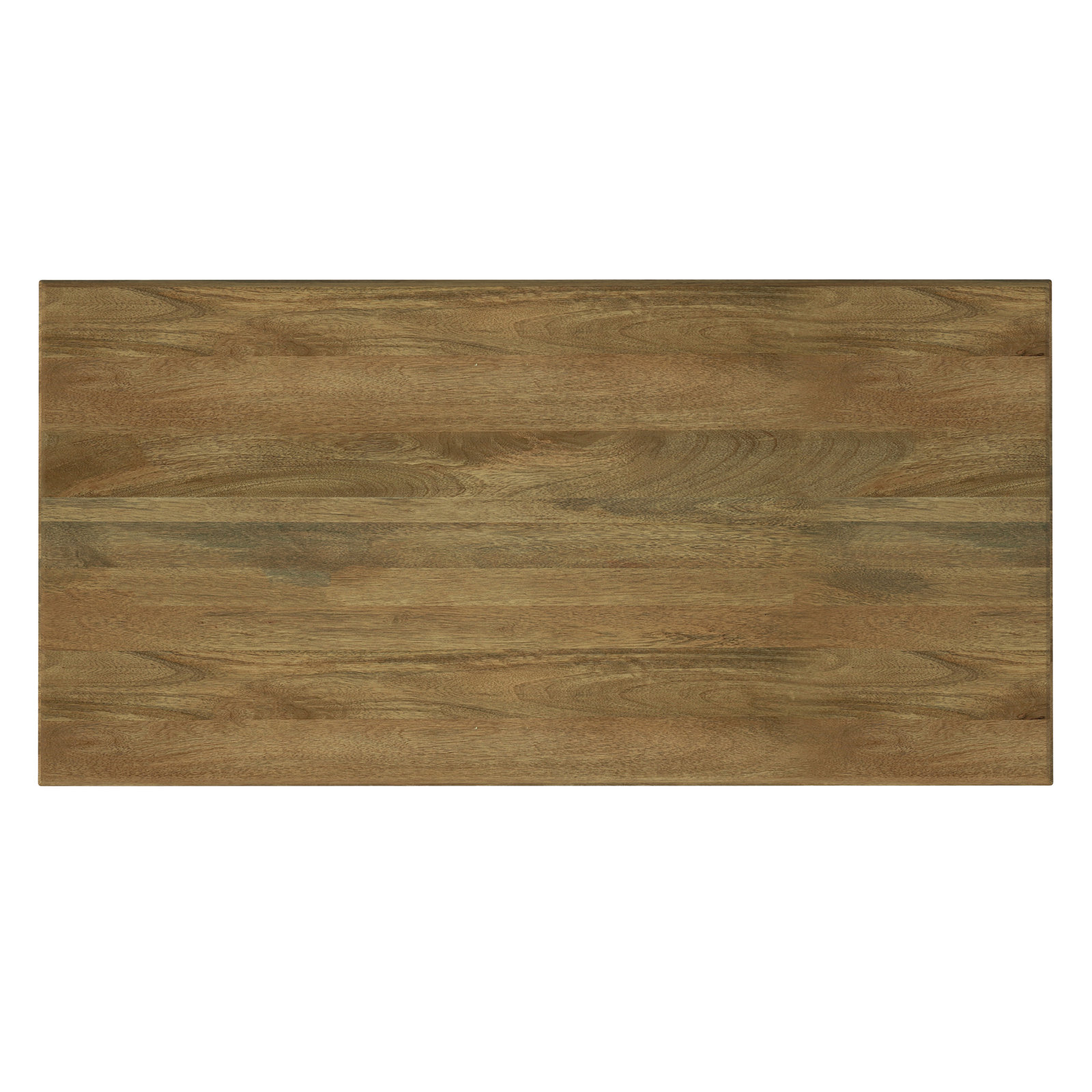 Hylan 72" Mango Dining Table, Light Brown/Black