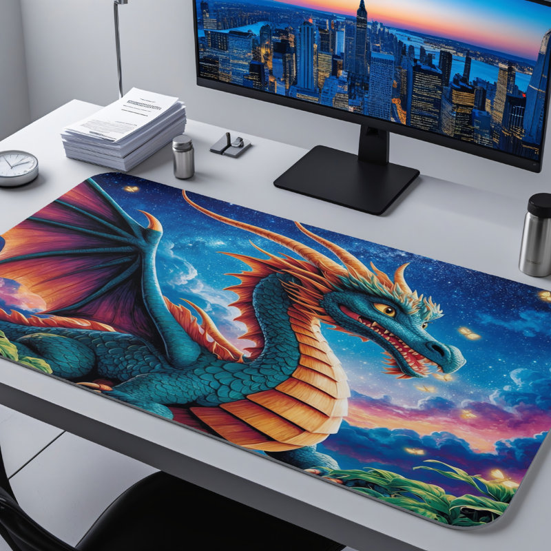 Polyester Desk Pad, 14.4x12.1