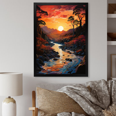 «Rivers Sunrise Enchantment II - Lakes & Rivers», impressions sur toile