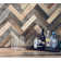 Timberchic River Reclaimed Wooden Wall planks - Simple Peel & Stick Wall Covering Application for DIY Accent Wall & Home Improvement - Premium Wall Paneling - Herringbone Pattern