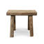 11-inch W Rustic Vintage Mini Stool Rectangular Wooden Accent with Weathered Natural Finish