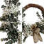 Couronne d'eucalyptus artificiel 20 po et porte-bébé pour porte d'entrée