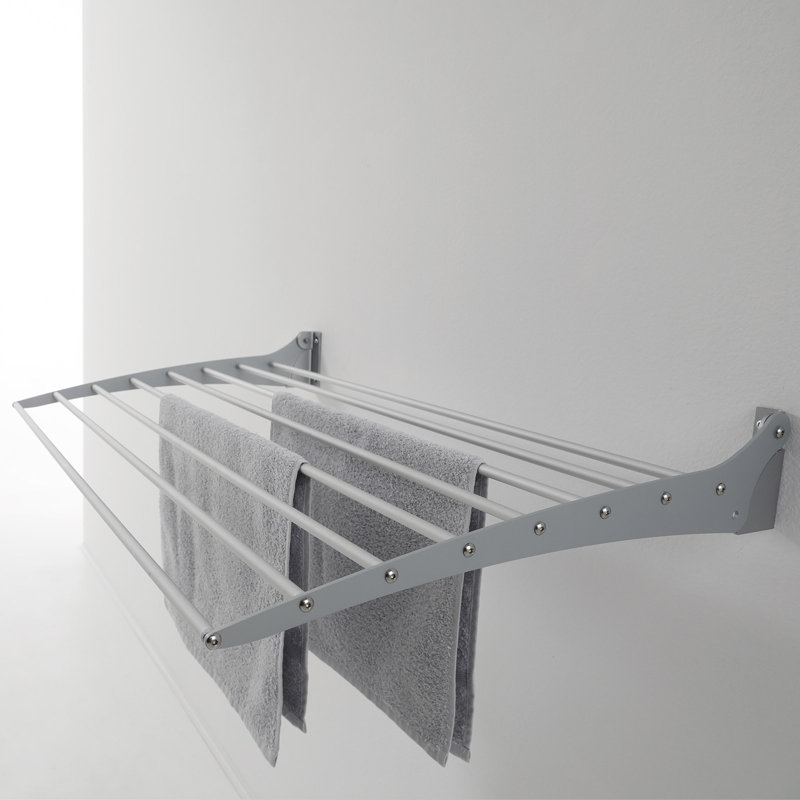 Foldable Wall-Mounted Drying Rack, 60cm H x 38cm W x 17cm D