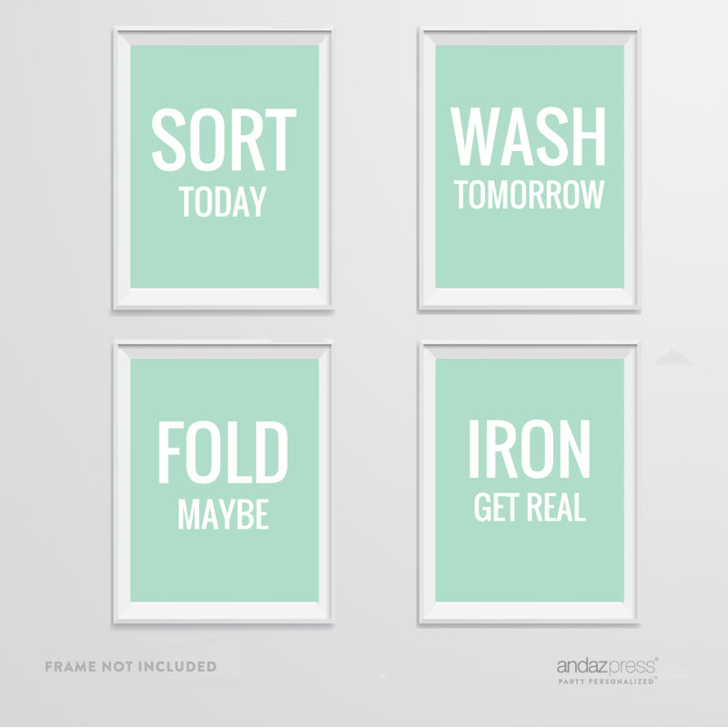 " Laundry Room " 4 - Pieces