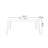 White + Burlywood Rectangular Sintered Stone + Solid Wood Dining Table-1116858091