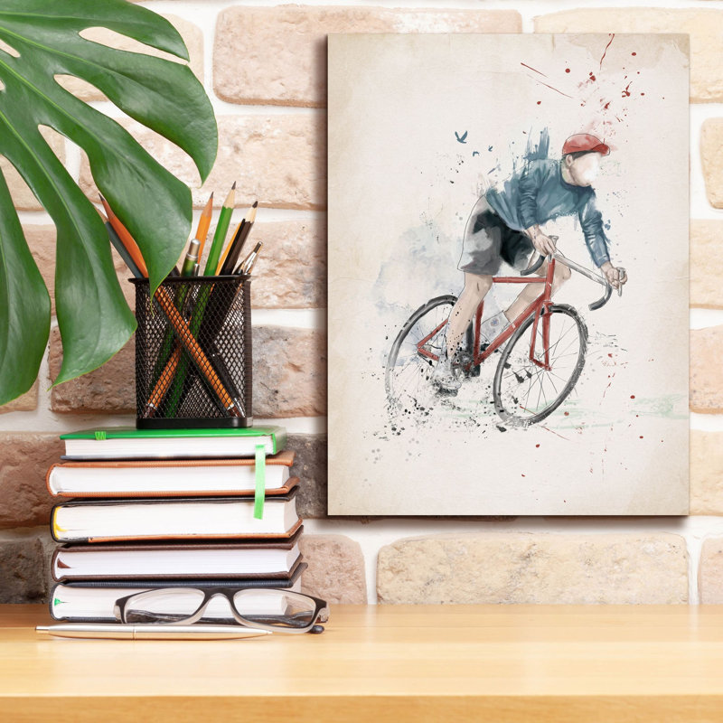 «I Want To Ride My Bicycle» par Balazs Solti, H 16 po x l 12 po x P 0,75 po