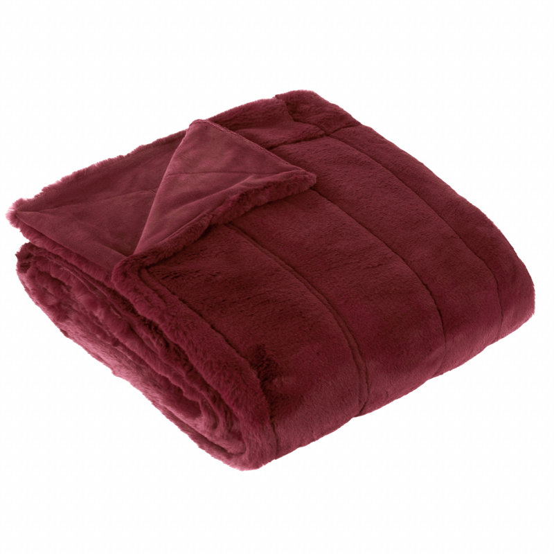 Berwick Throw Blanket, W130x L180cm, Ruby