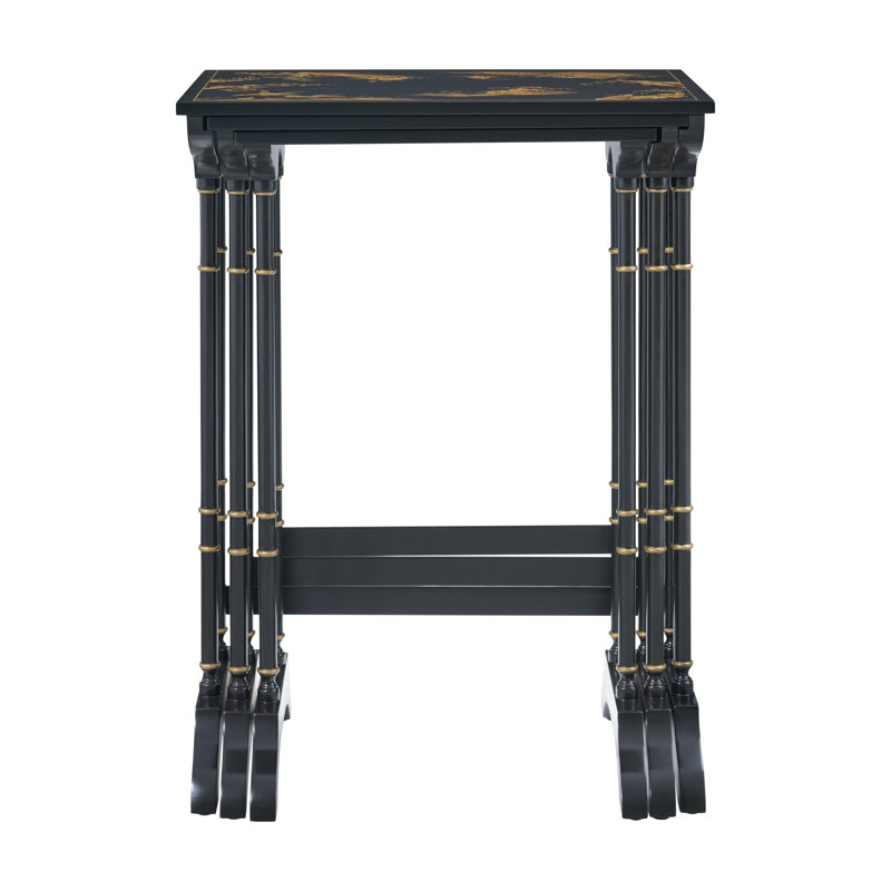 Brushwork Solid Wood Nesting End Table