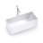 66.9" Freestanding Solid Surface Rectangular Soaking Bathtub For Bathroom