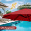 Parasol de patio 13 pi avec 12 baleines robustes Arlmont & Co.-327076546