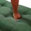 Repose-pieds rembourré avec rangement, style rétro - Vert