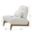 Chaise d'appoint rembourrée sans accoudoirs Hamilton-130619991-130619992