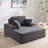 Upholstered Corduroy Sleeper Sofa Bed-1581232302