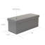 Banc de rangement rembourré en similicuir-1836115710