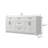 Solid Wood 72" Double Bathroom Vanity Base Only Freestanding Bath Vanity Cabinet Assembled-93593031