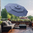 Parasol de patio 10 pi avec base