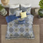 Ensemble de literie réversible 6 pièces, en coton, motif floral moderne pour la maison