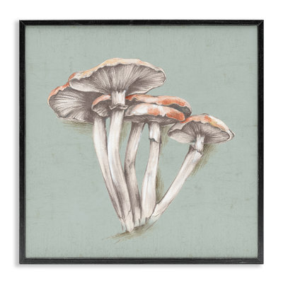 Dessin de champignon blanc, estampe numérique par Eli Jones